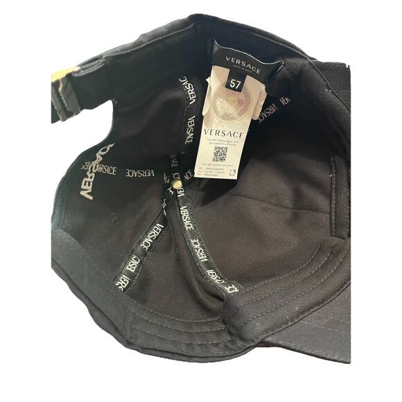 Versace Hat Cap Logo Medusa Size 57 M Gold NWOT - Picture 5 of 5
